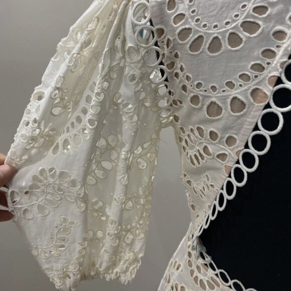 Zimmermann White Lace Backless Dress - Picture 15 of 15